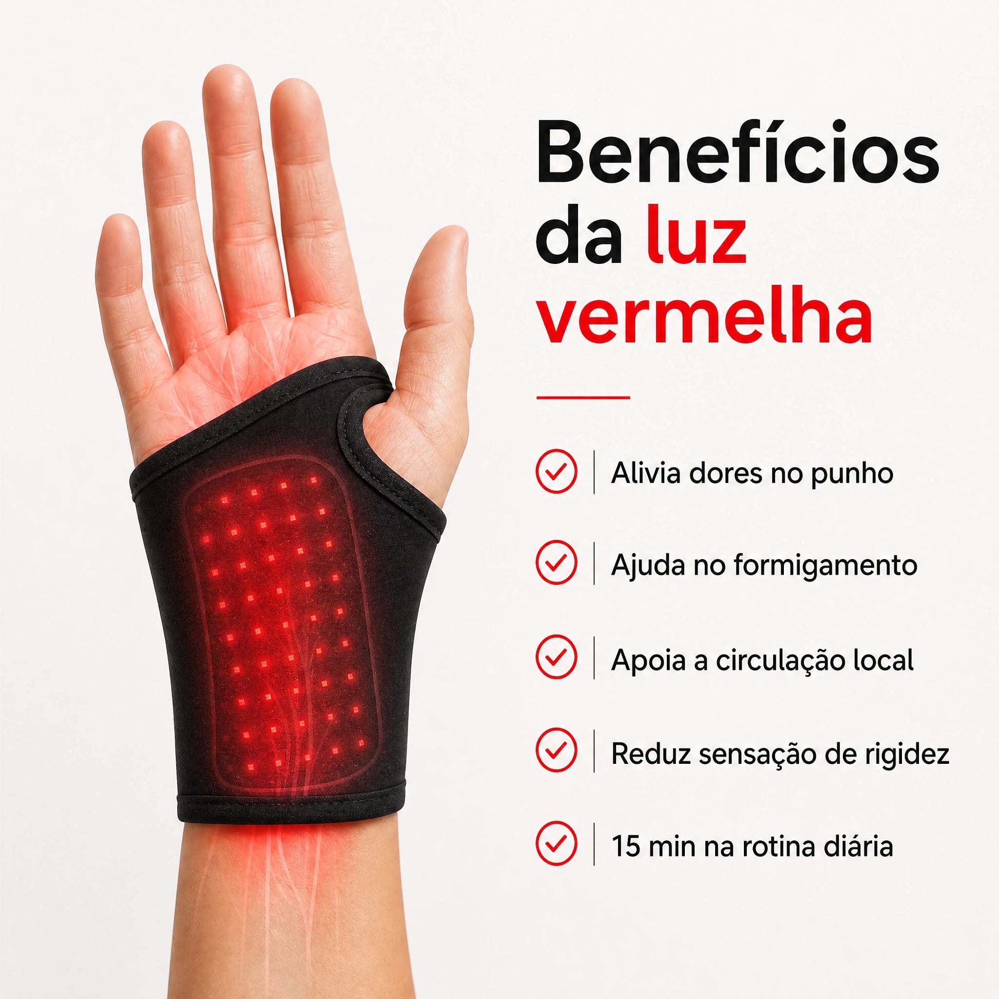 Benefícios da luz vermelha com NervoFlex