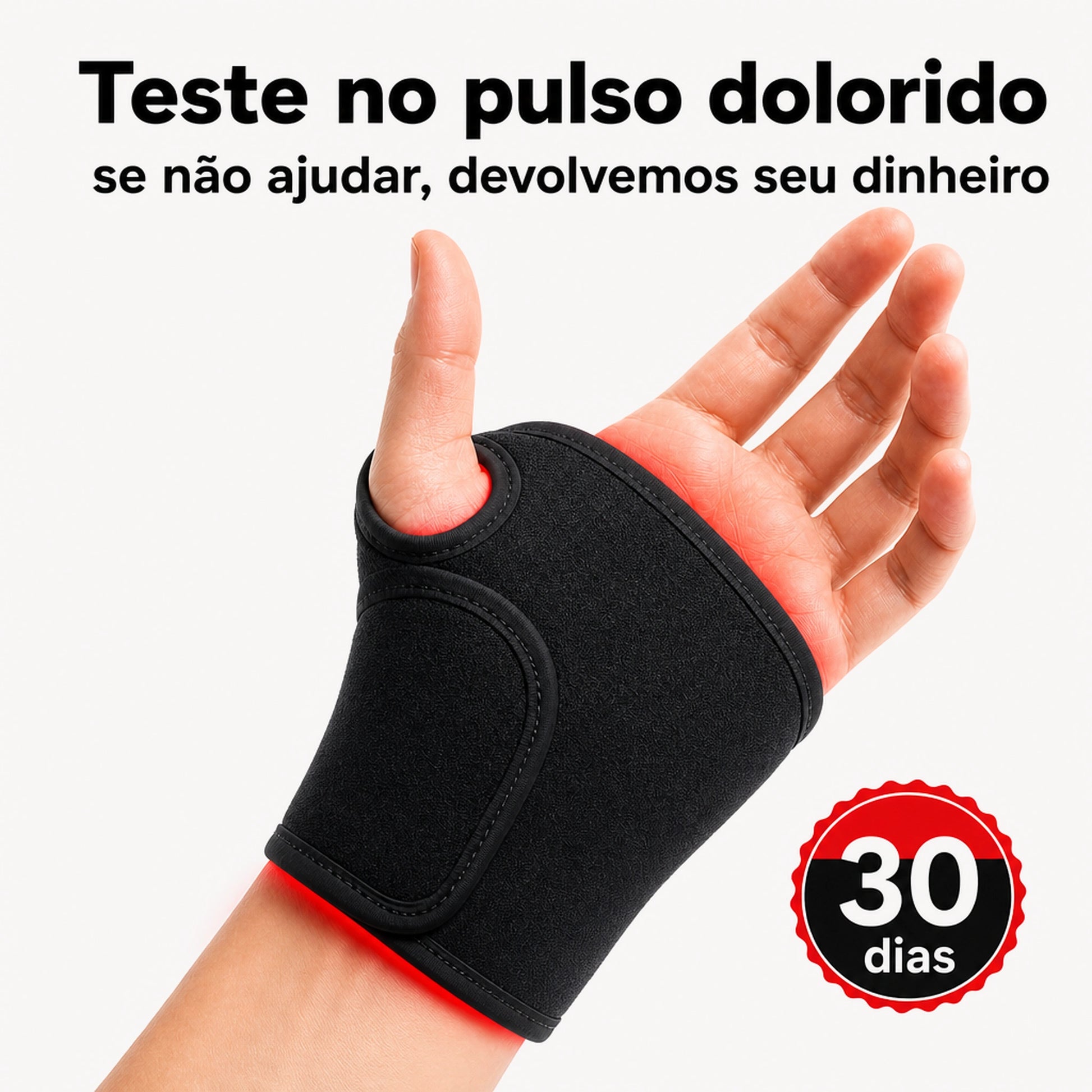 Teste no pulso dolorido com NervoFlex por 30 dias