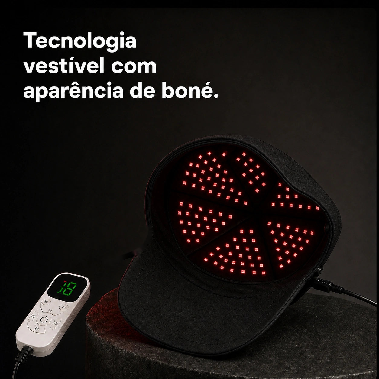 RevitaHair gallery 20260721 — design premium do boné com LEDs